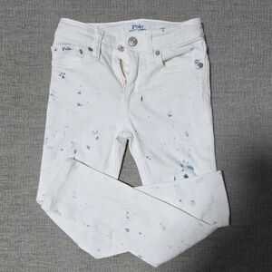 Ralph Lauren White Denim with Blue Accents